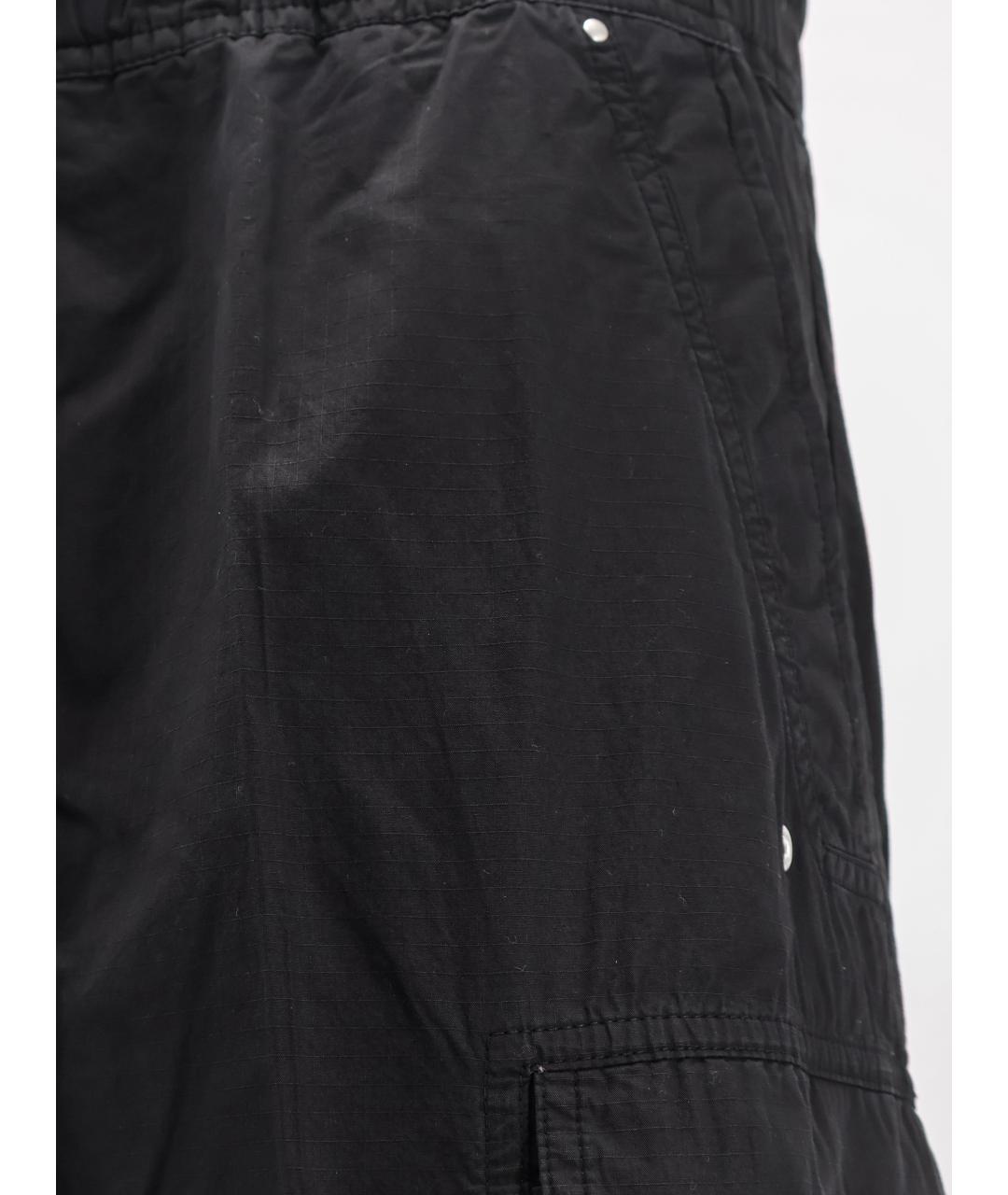 RICK OWENS DRKSHDW Черные хлопковые повседневные брюки, фото 3