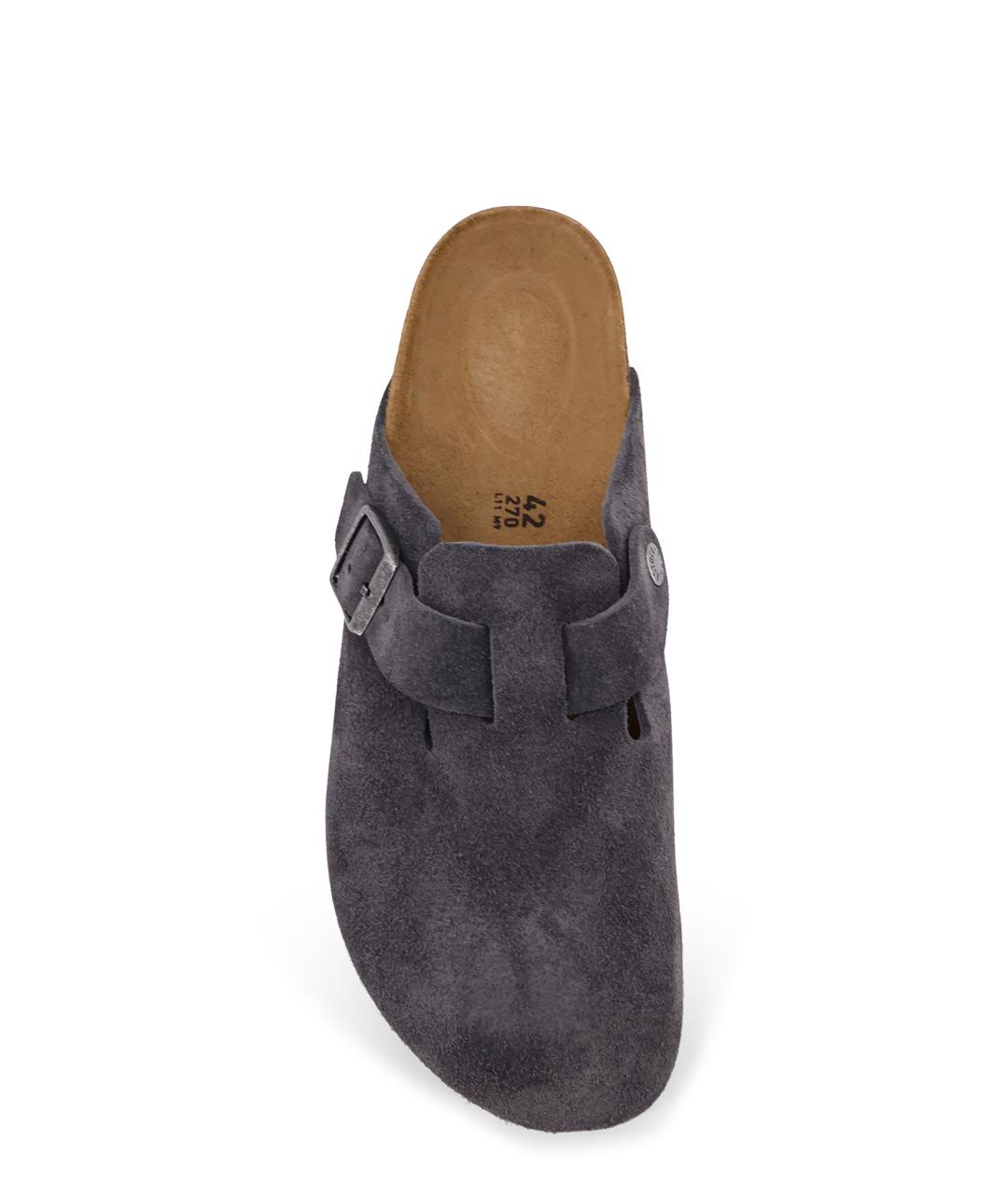 BIRKENSTOCK Антрацитовые замшевые сандалии, фото 5