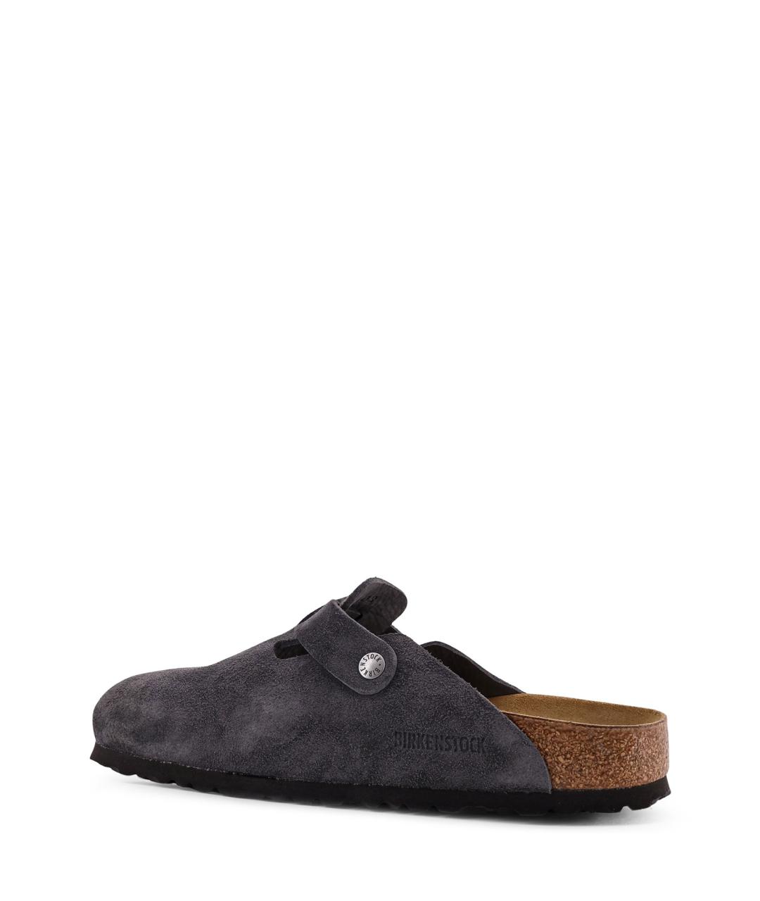 BIRKENSTOCK Антрацитовые замшевые сандалии, фото 3