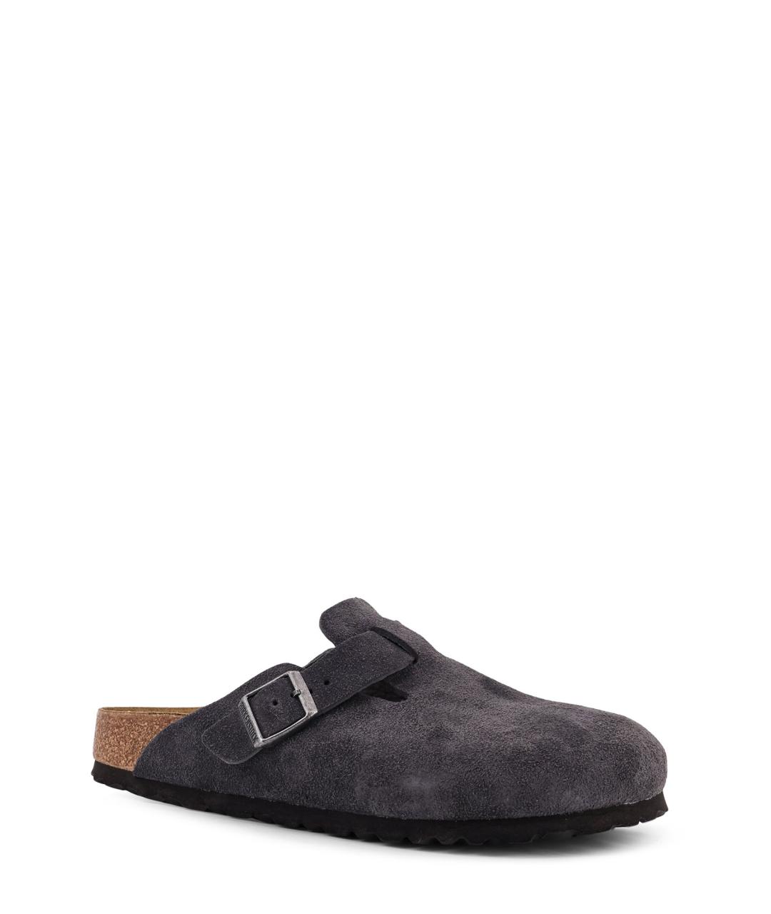 BIRKENSTOCK Антрацитовые замшевые сандалии, фото 2