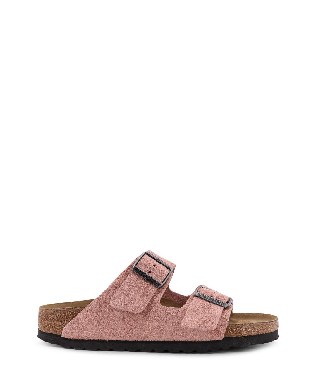 BIRKENSTOCK Розовые замшевые сандалии, фото 1
