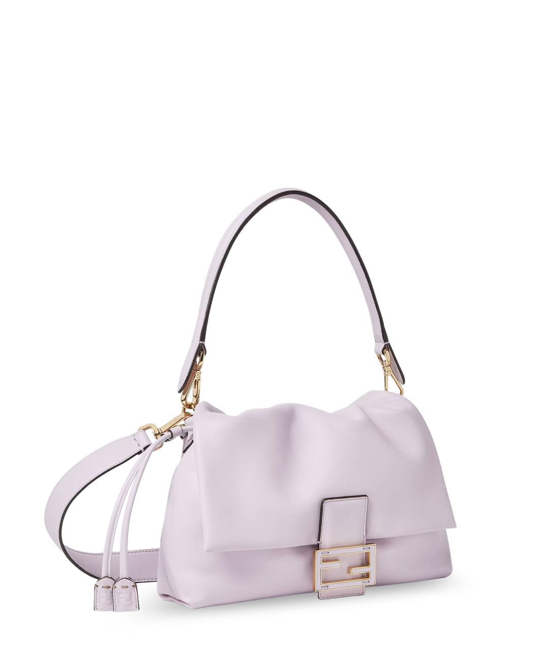 FENDI Розовая кожаная сумка через плечо, фото 3