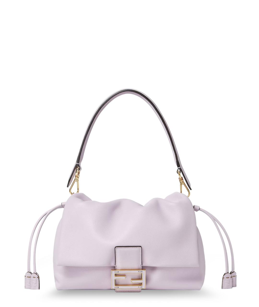 FENDI Розовая кожаная сумка через плечо, фото 1