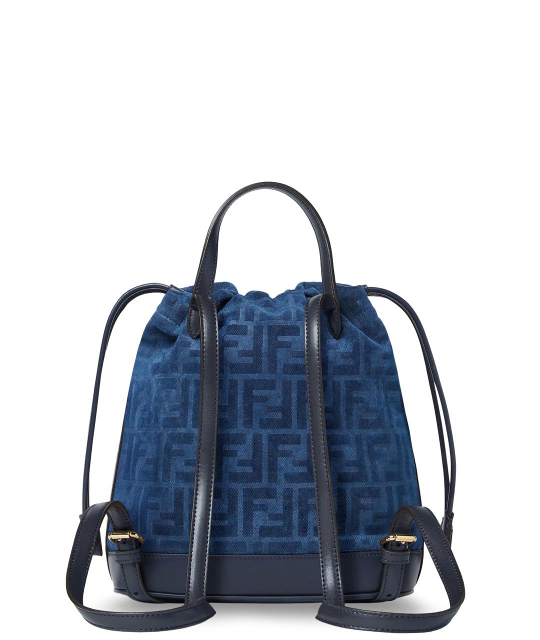 FENDI Синий тканевый рюкзак, фото 2