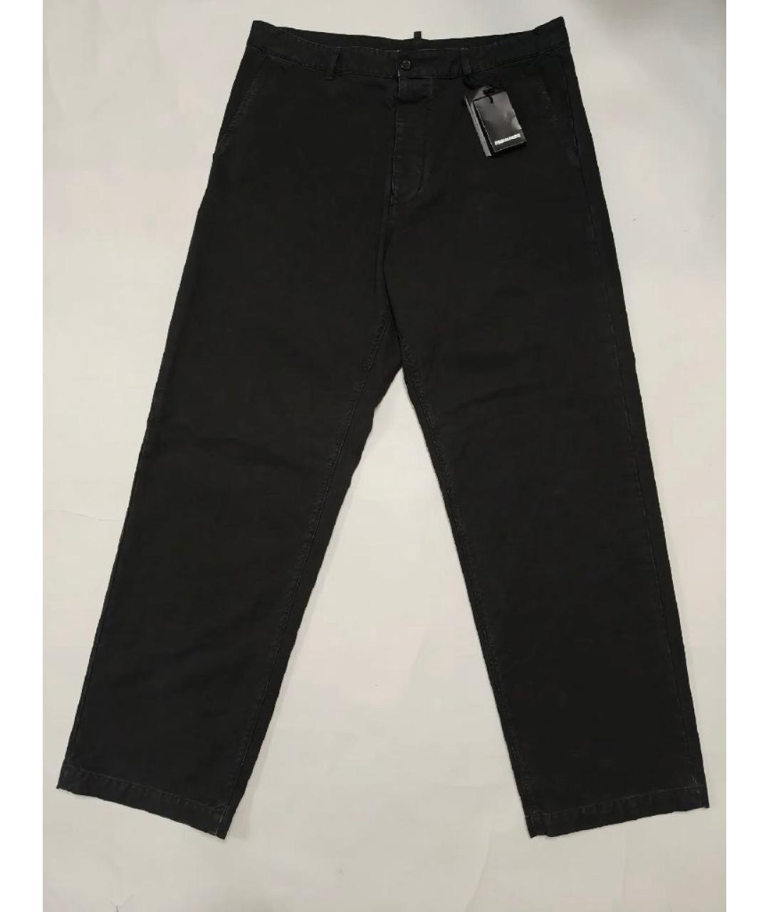DSQUARED2 Черные хлопковые повседневные брюки, фото 9