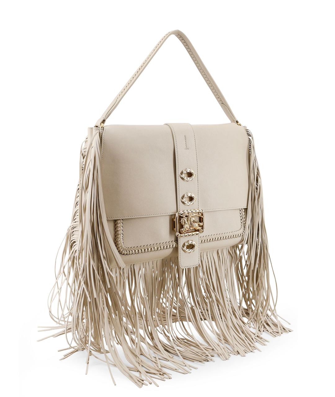 BURBERRY Бежевая кожаная сумка через плечо, фото 3