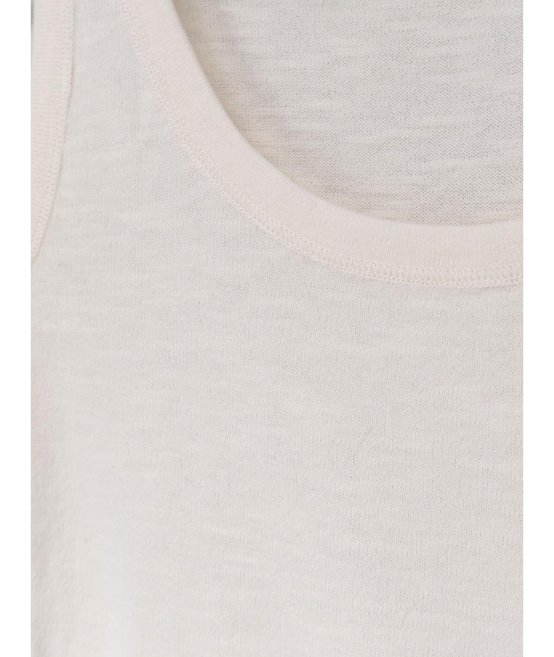 THE ROW Белая хлопковая майка, фото 3