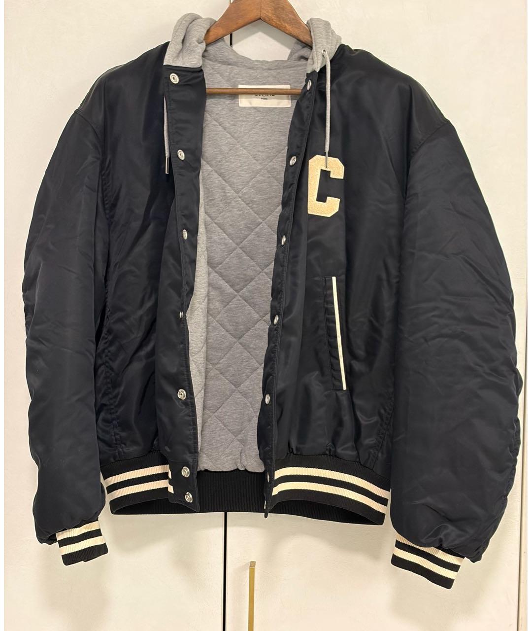 CELINE Черная полиамидовая куртка, фото 4