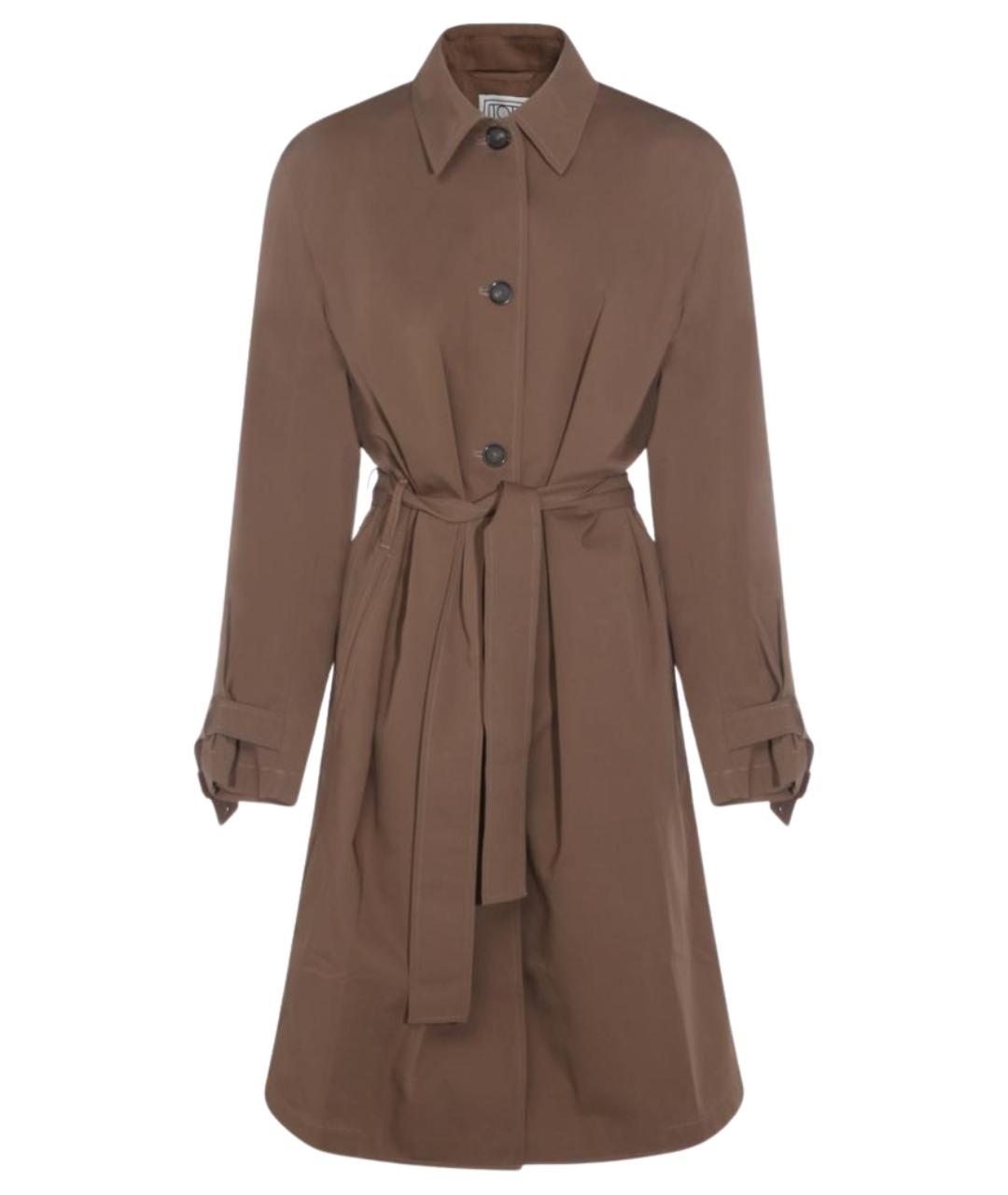 TOTEME Коричневый хлопковый тренч/плащ, фото 1