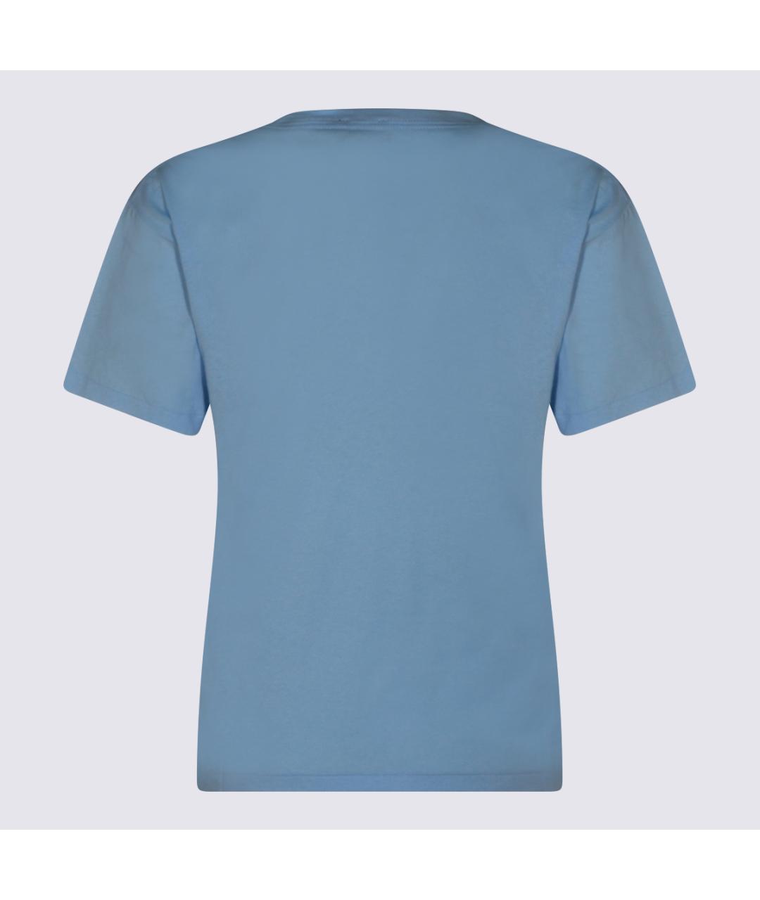 POLO RALPH LAUREN Синяя хлопковая футболка, фото 2