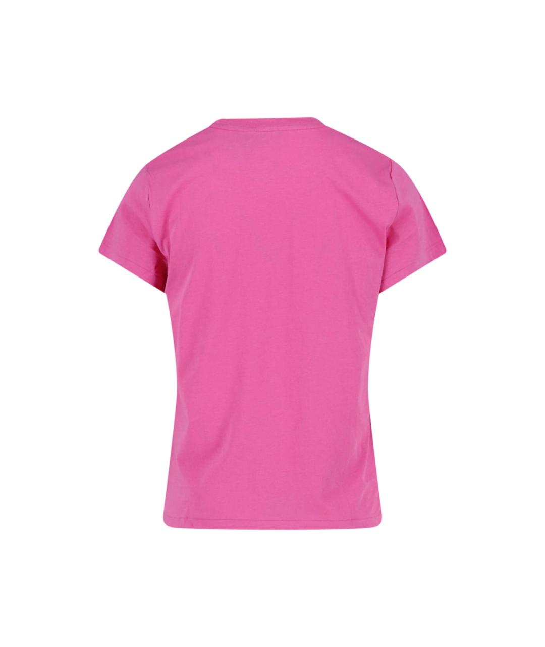 POLO RALPH LAUREN Розовая хлопковая футболка, фото 2