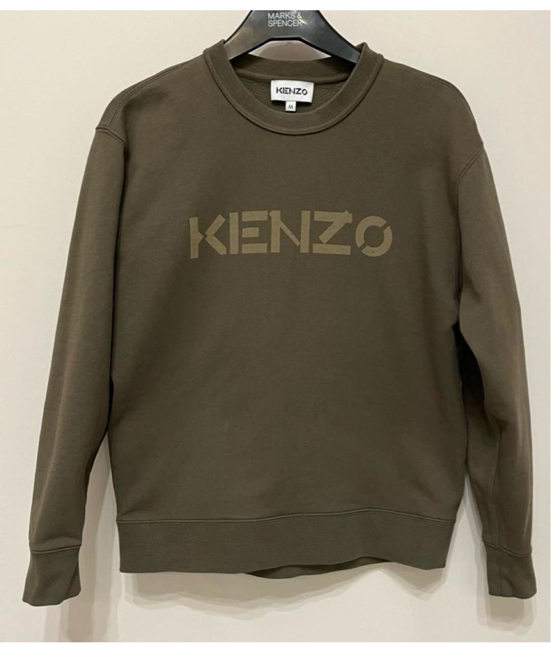 KENZO Хаки хлопковый джемпер / свитер, фото 5
