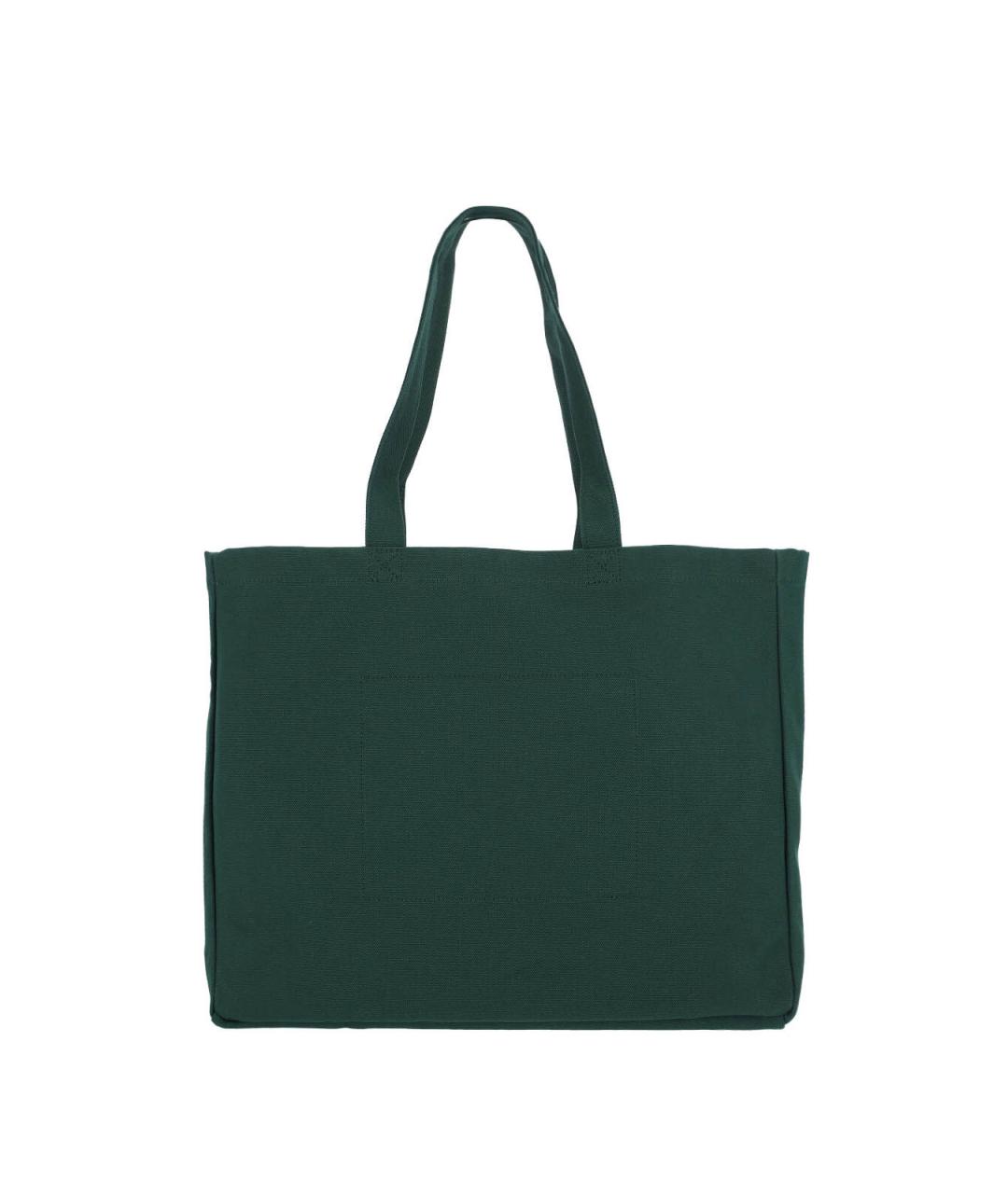 POLO RALPH LAUREN Зеленая хлопковая сумка тоут, фото 3