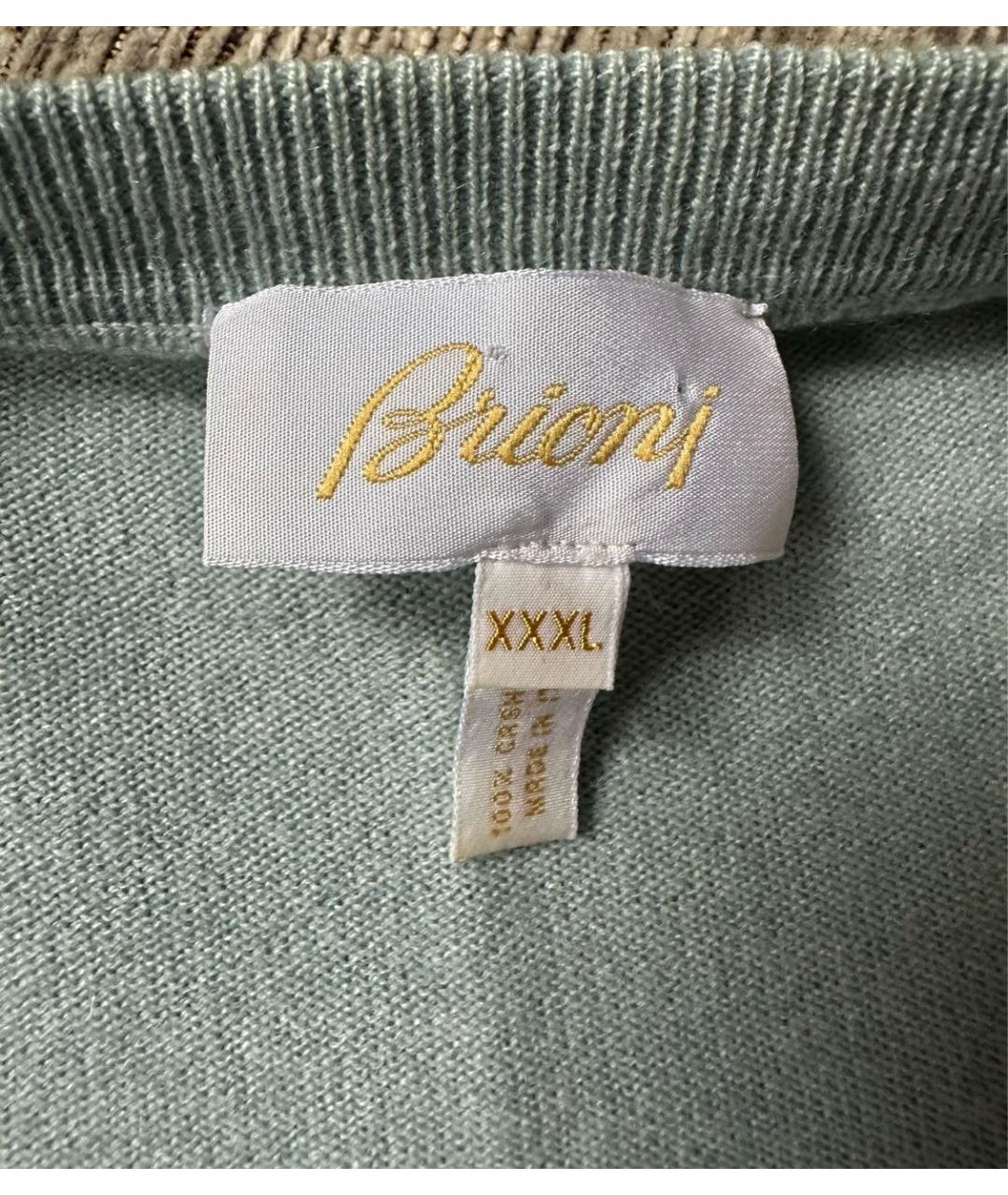 BRIONI Голубой кашемировый джемпер / свитер, фото 4