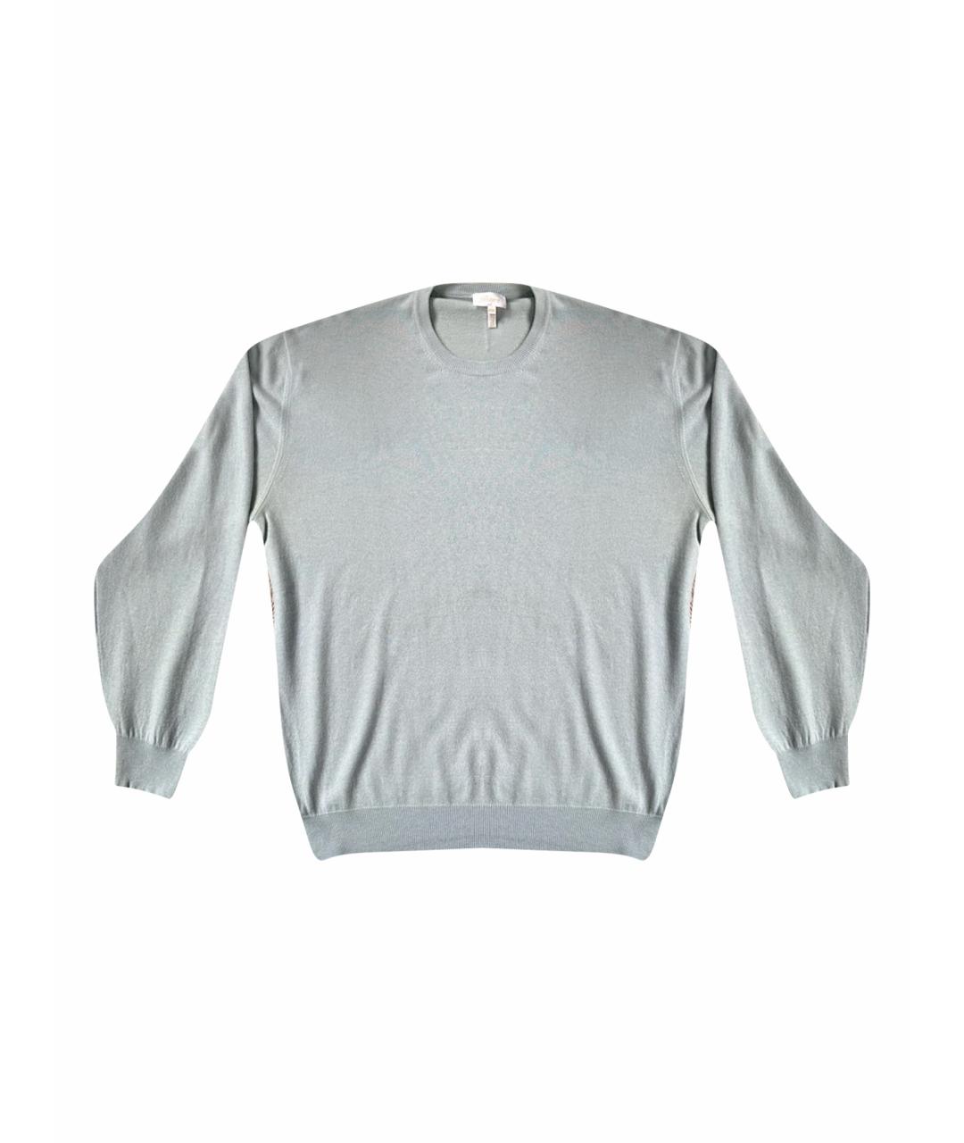 BRIONI Голубой кашемировый джемпер / свитер, фото 1