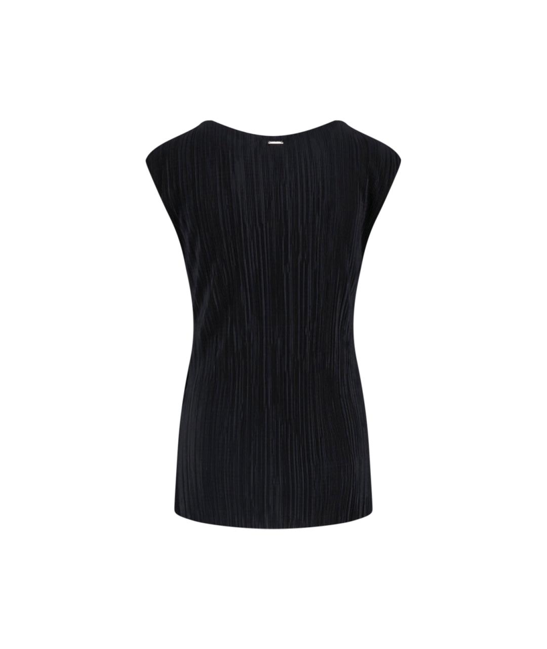 CALVIN KLEIN Черная полиэстеровая майка, фото 2