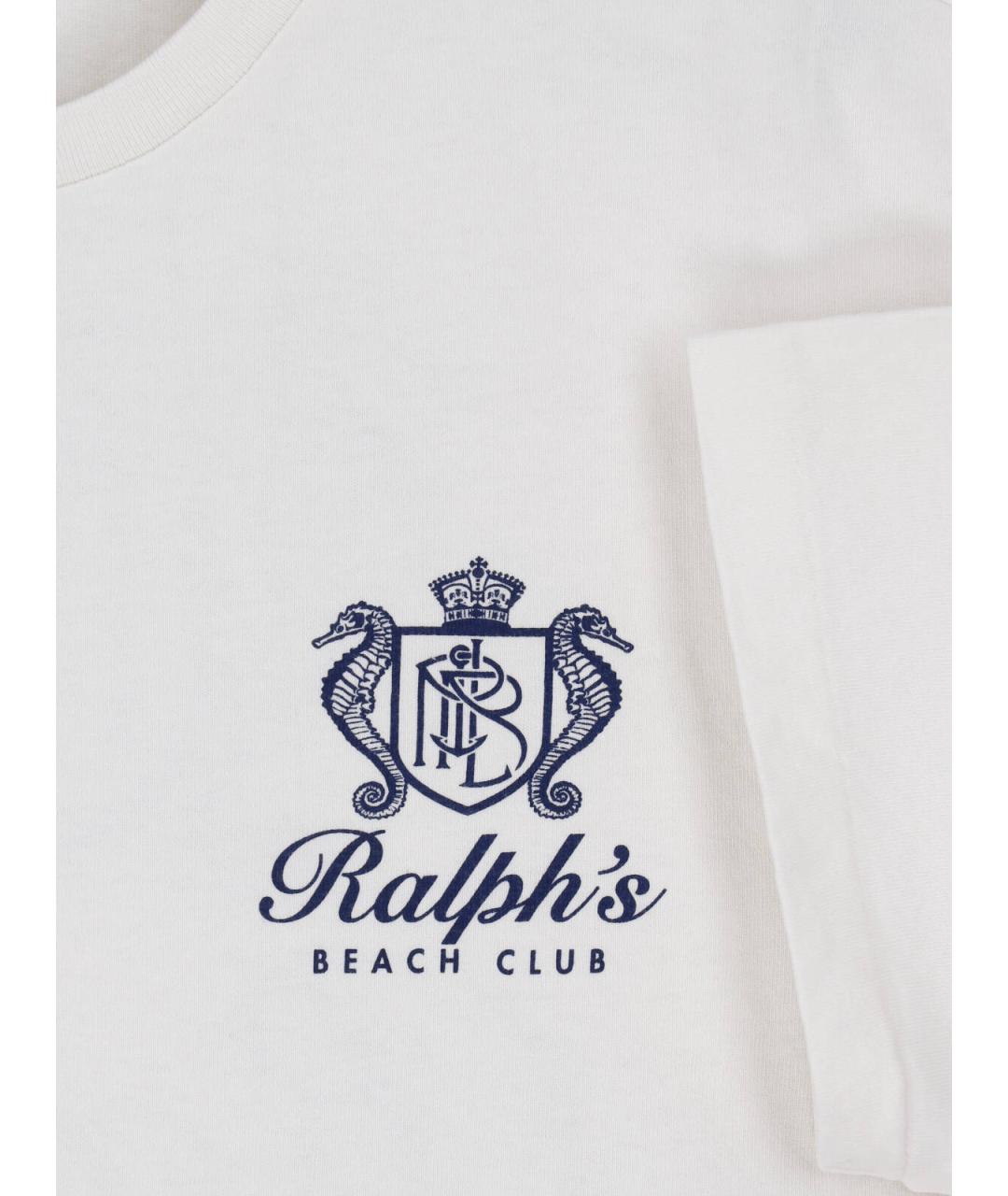 POLO RALPH LAUREN Белая хлопковая футболка, фото 3