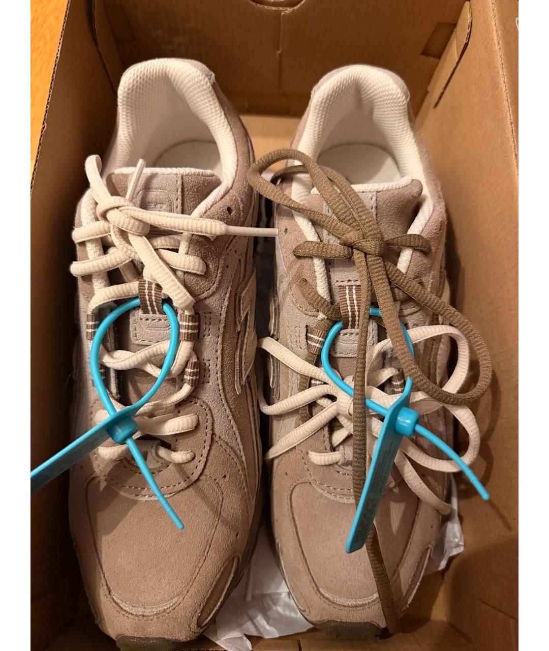 NEW BALANCE Бежевые замшевые кроссовки, фото 3