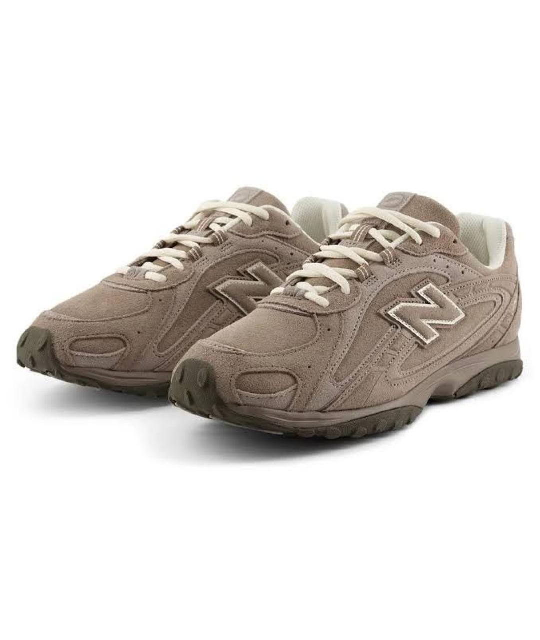 NEW BALANCE Бежевые замшевые кроссовки, фото 2