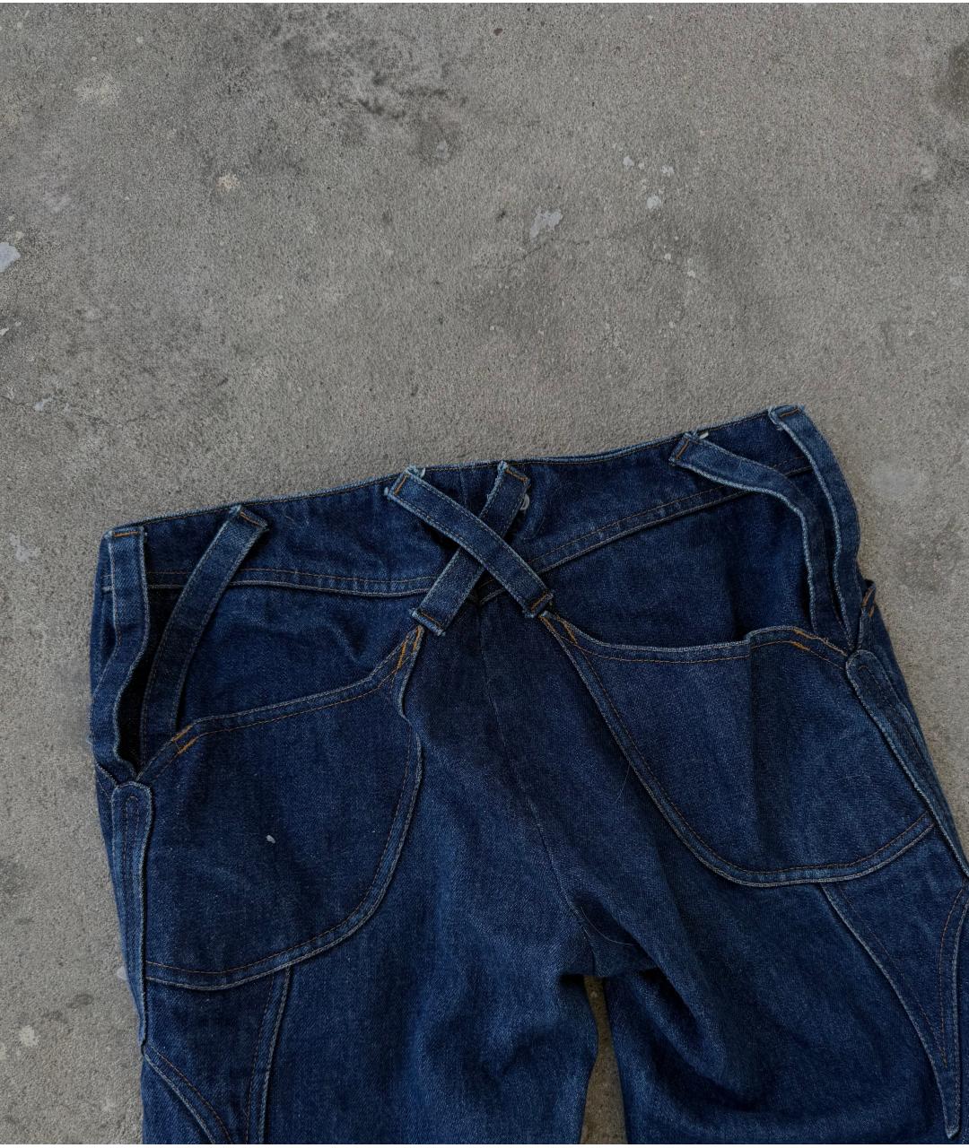 DOLCE&GABBANA Темно-синие хлопковые джинсы клеш, фото 6