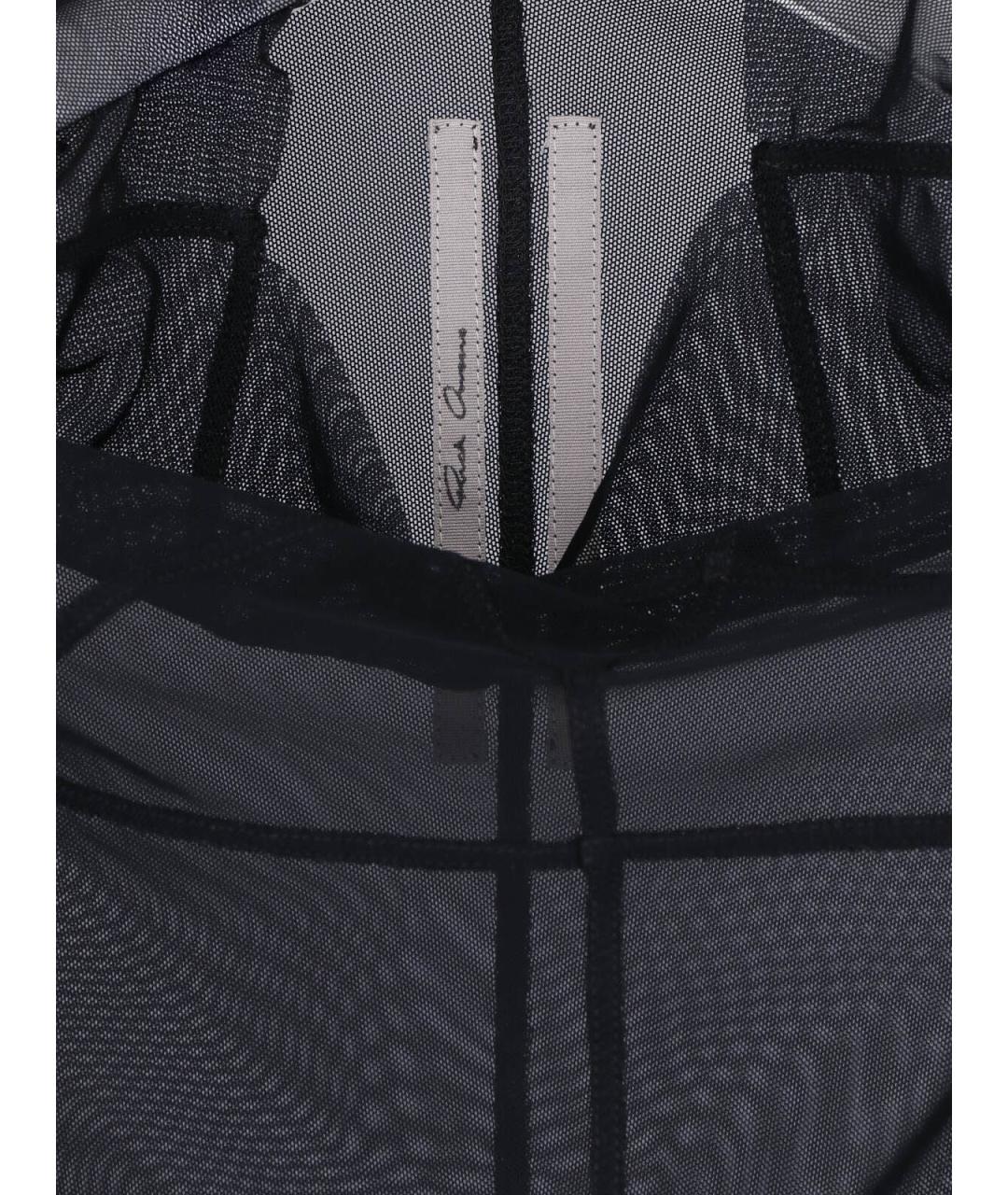 RICK OWENS Черная полиамидовая майка, фото 3