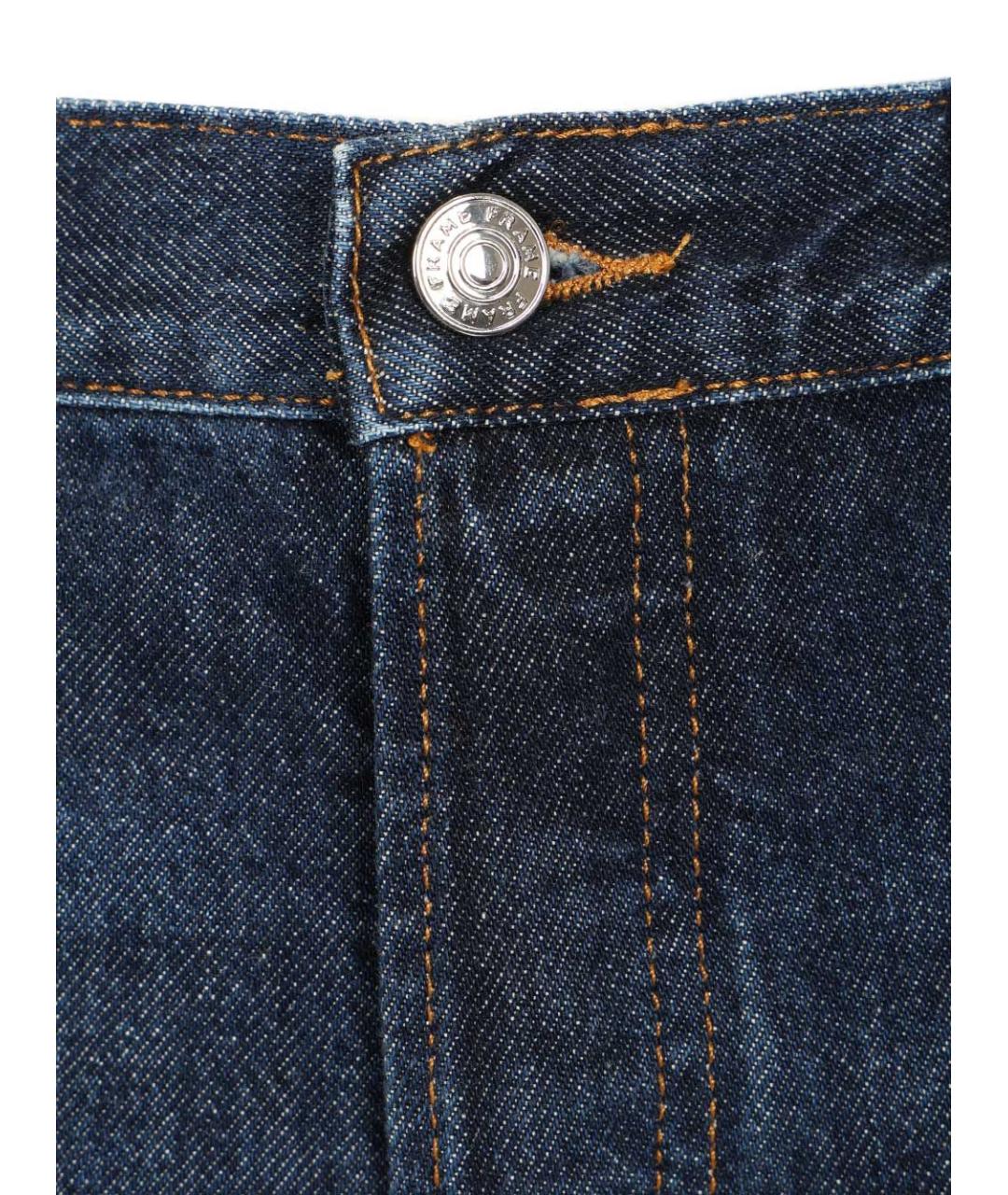 FRAME Черные хлопковые прямые джинсы, фото 4