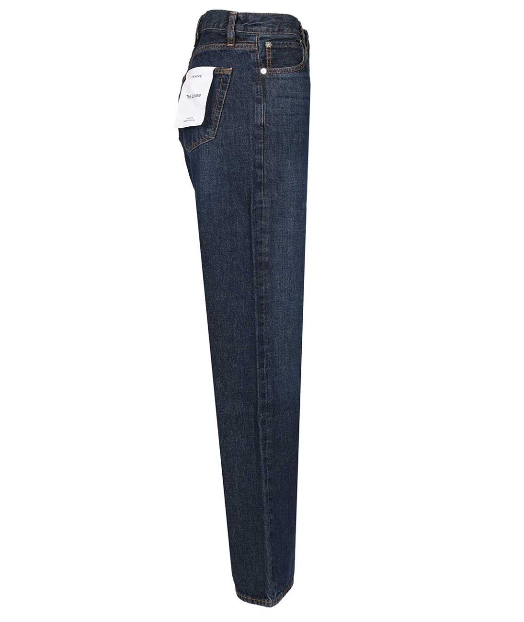 FRAME Черные хлопковые прямые джинсы, фото 3