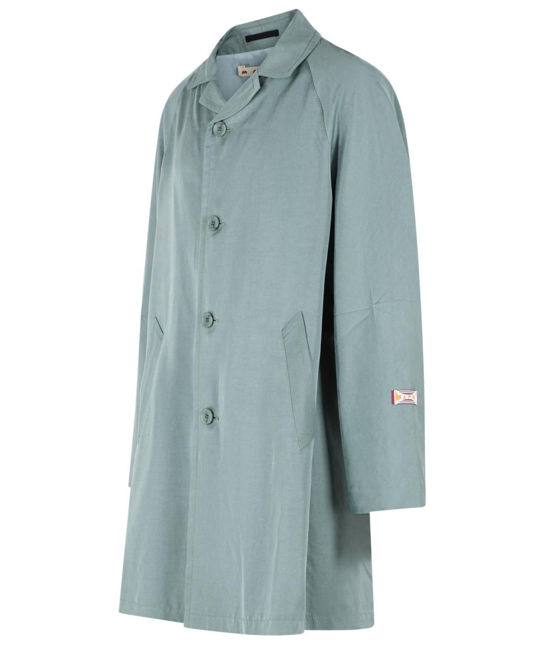 MARNI Зеленый тренч / плащ, фото 2