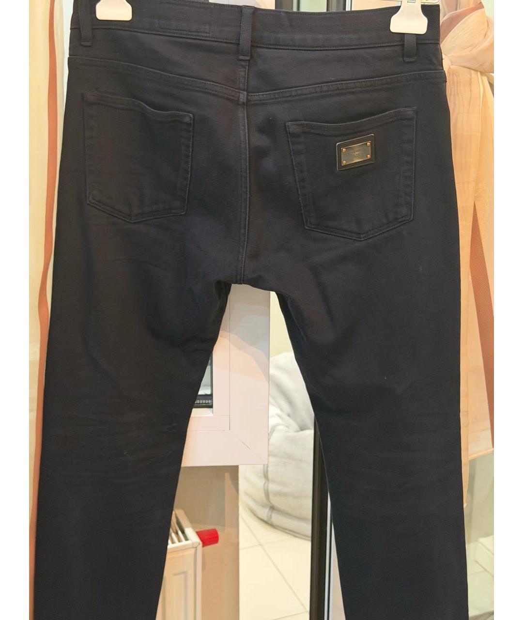 DOLCE&GABBANA Черные хлопко-полиэстеровые джинсы скинни, фото 5