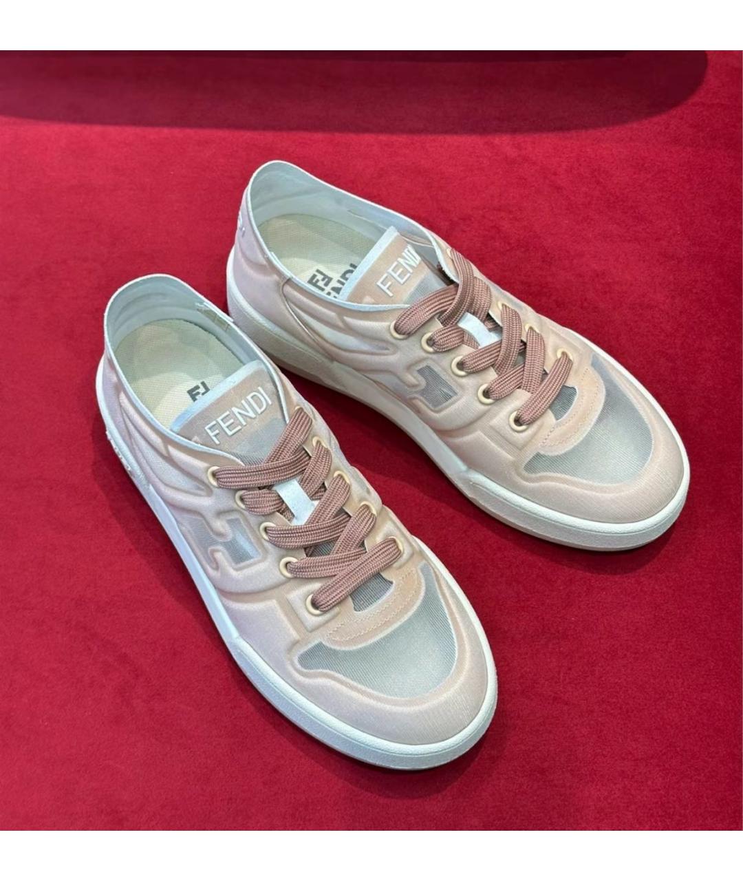 FENDI Розовые кроссовки, фото 2