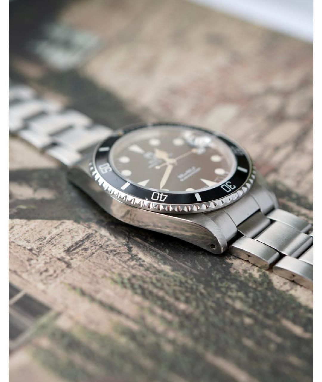 TUDOR Черные стальные часы, фото 8