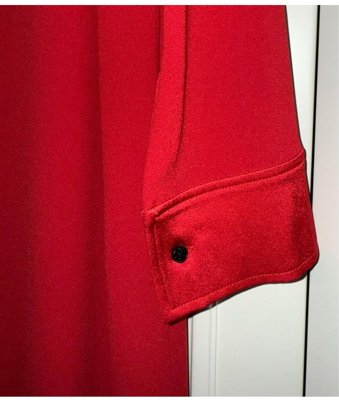 ESCADA Красное хлопко-эластановое вечернее платье, фото 5