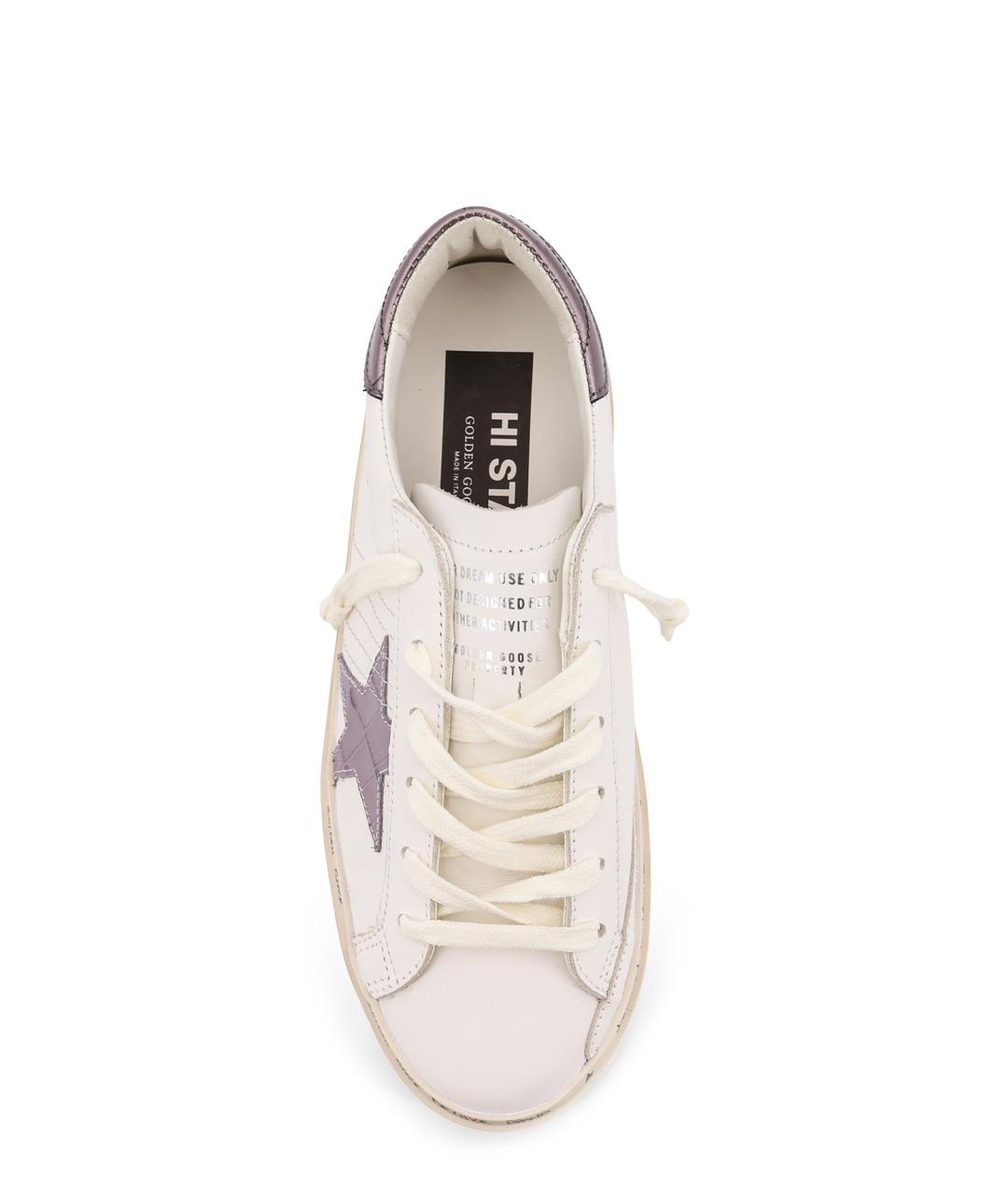 GOLDEN GOOSE Белые кожаные кеды, фото 5