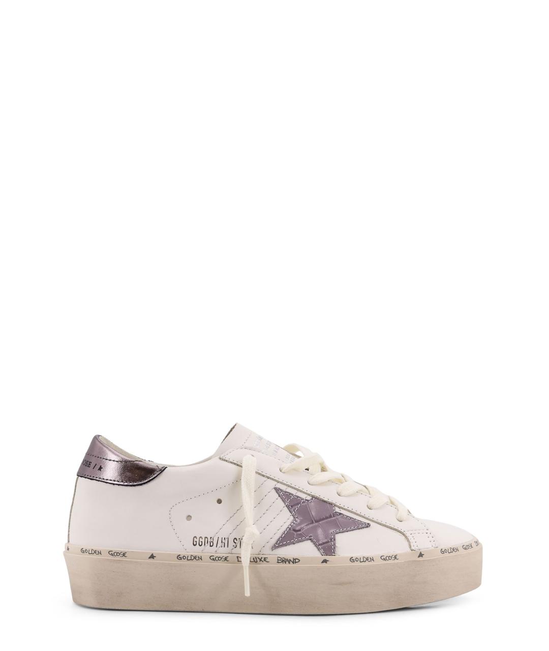 GOLDEN GOOSE Белые кожаные кеды, фото 1