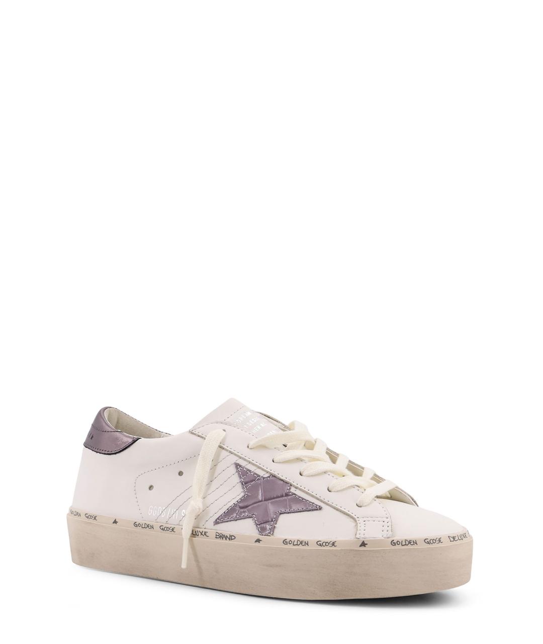GOLDEN GOOSE Белые кожаные кеды, фото 2