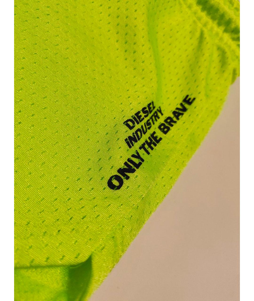 DIESEL Салатовые полиэстеровые брюки и шорты, фото 5