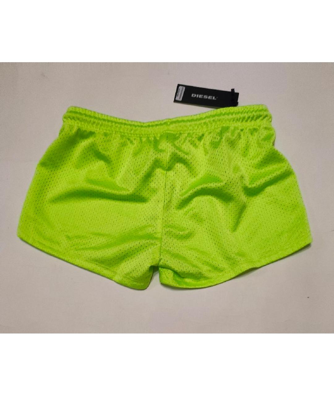 DIESEL Салатовые полиэстеровые брюки и шорты, фото 2