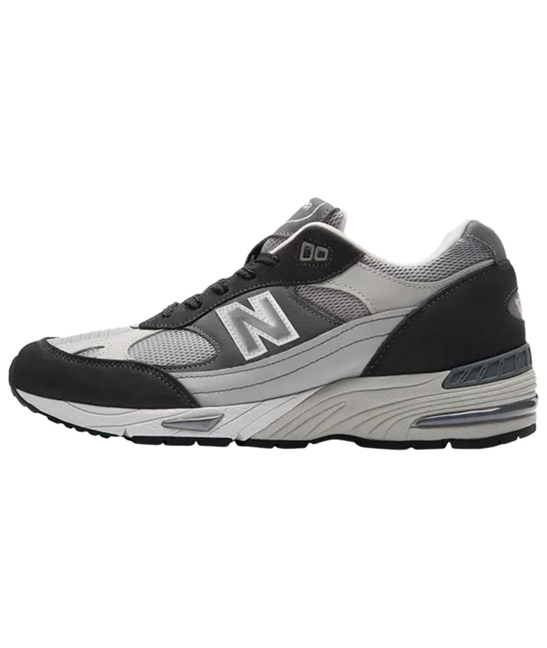 NEW BALANCE Серые текстильные низкие кроссовки / кеды, фото 2