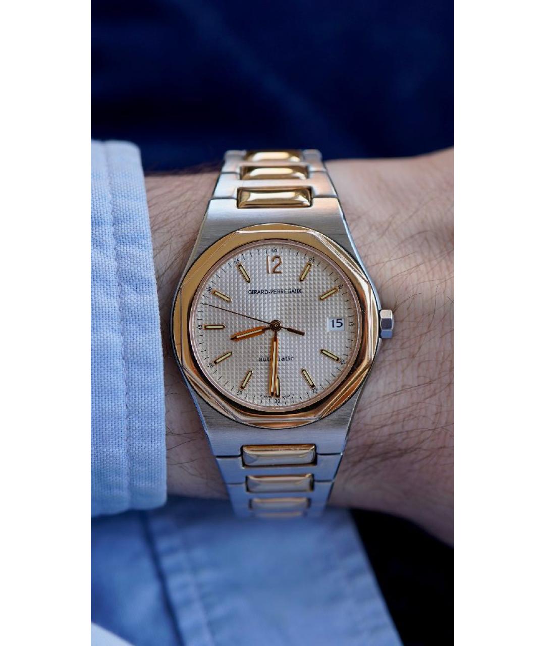 GIRARD PERREGAUX Серебряные часы из золота и стали, фото 7