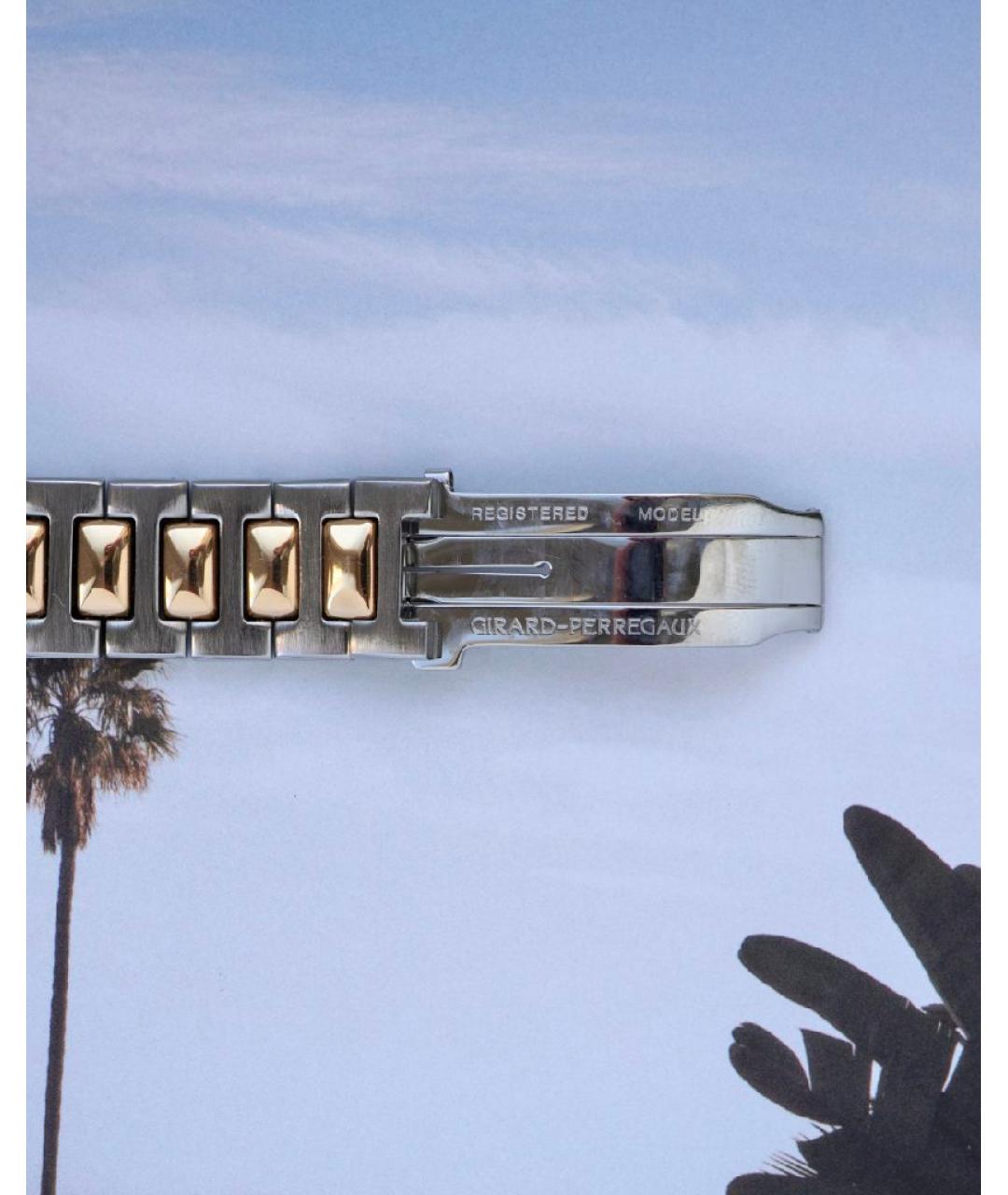 GIRARD PERREGAUX Серебряные часы из золота и стали, фото 3