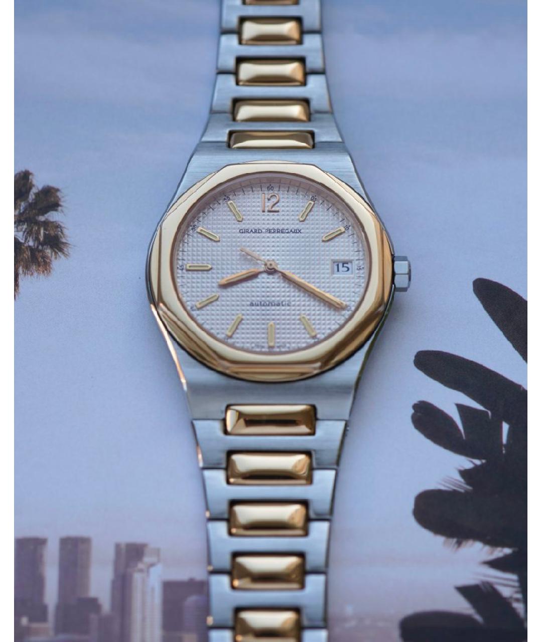 GIRARD PERREGAUX Серебряные часы из золота и стали, фото 4