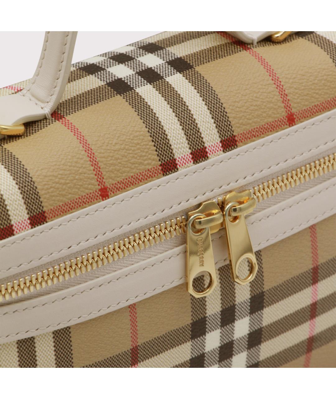BURBERRY Мульти хлопковая сумка с короткими ручками, фото 4