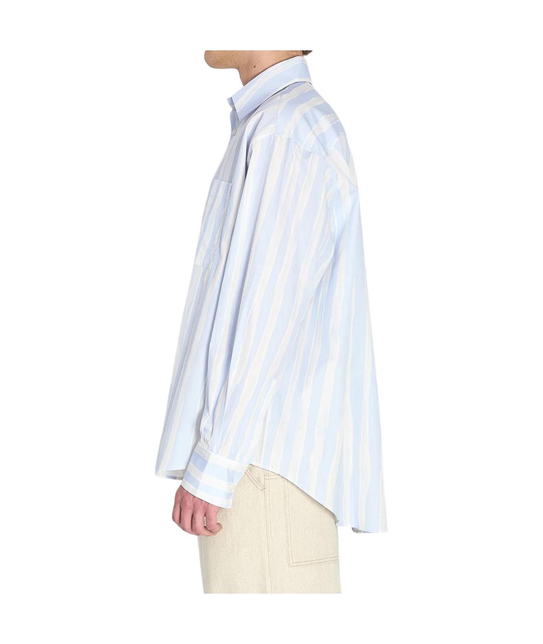 JACQUEMUS Голубая классическая рубашка, фото 4