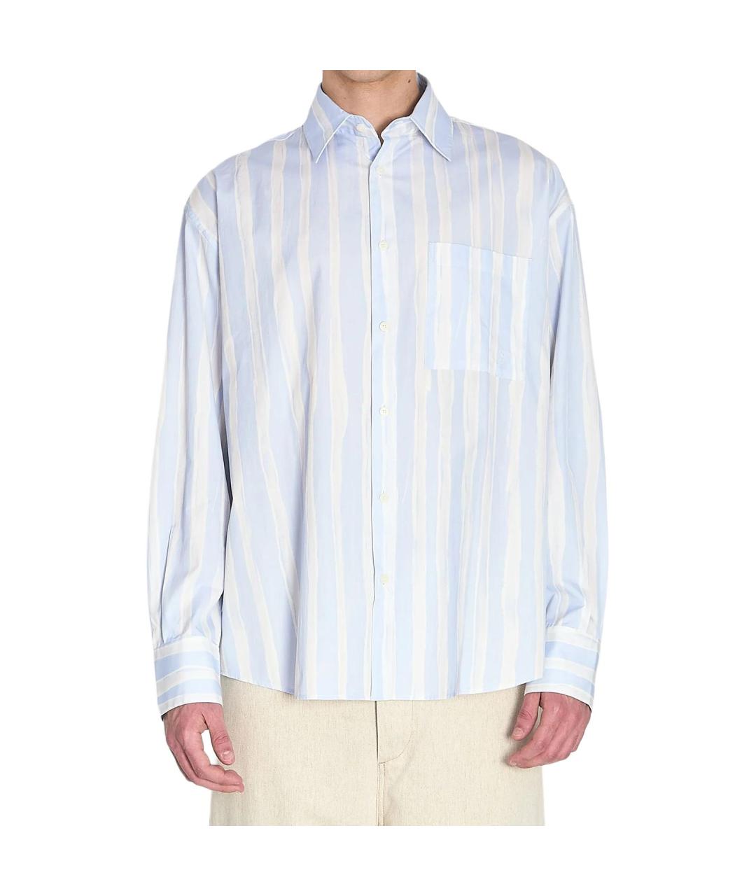 JACQUEMUS Голубая классическая рубашка, фото 6