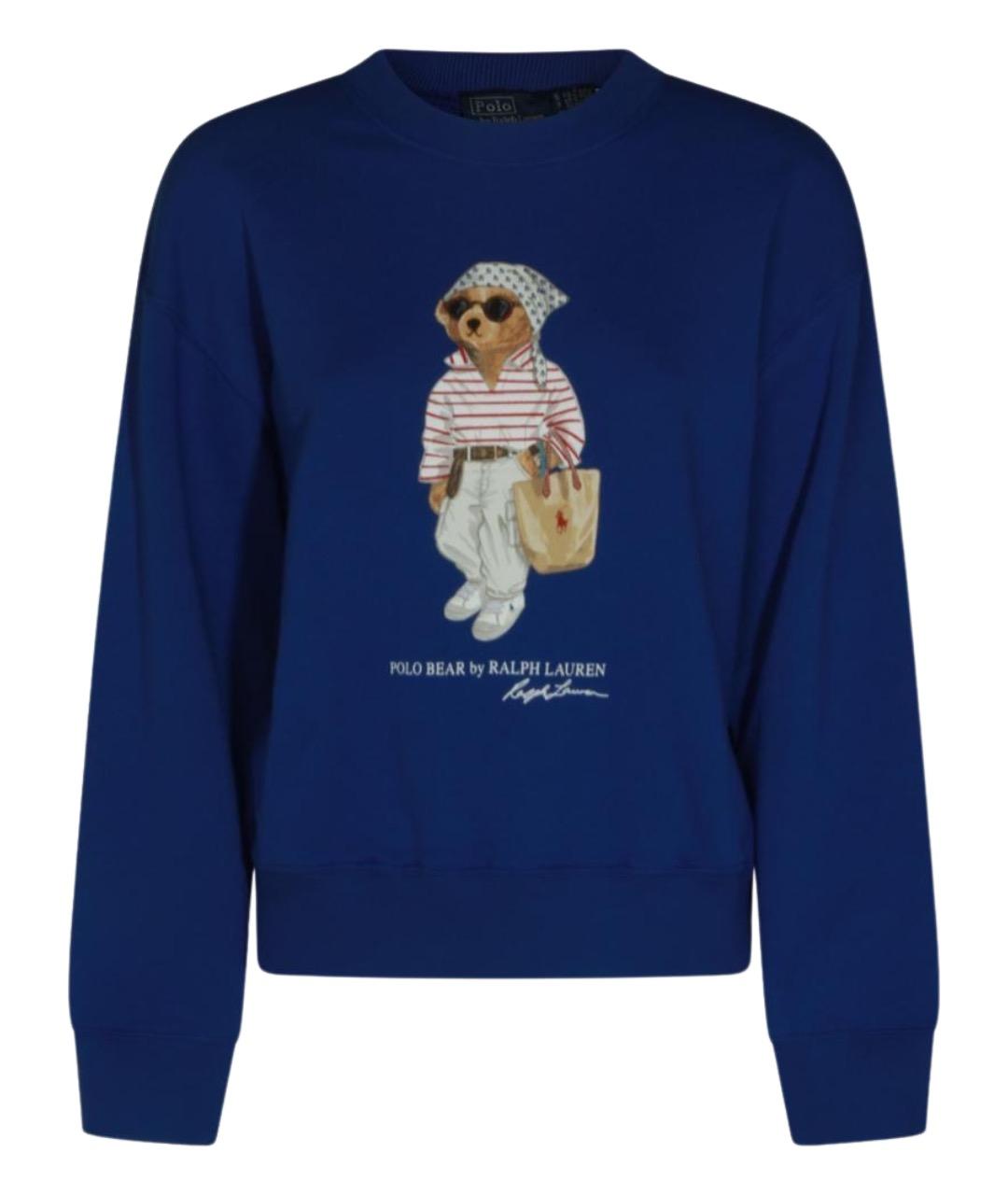 POLO RALPH LAUREN Синий хлопковый джемпер / свитер, фото 1