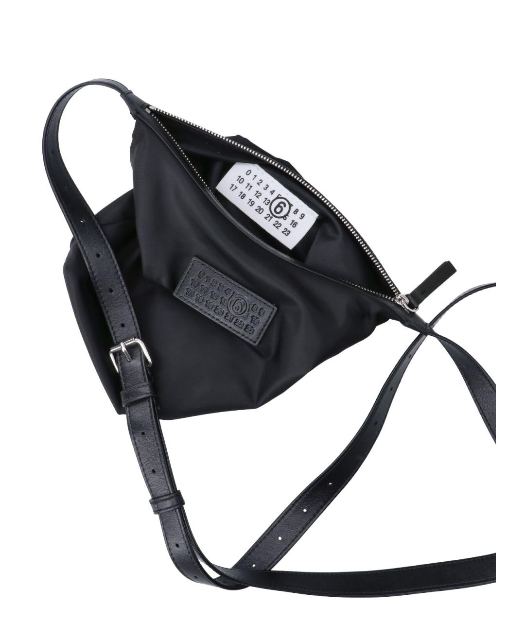 MM6 MAISON MARGIELA Черная синтетическая сумка через плечо, фото 4