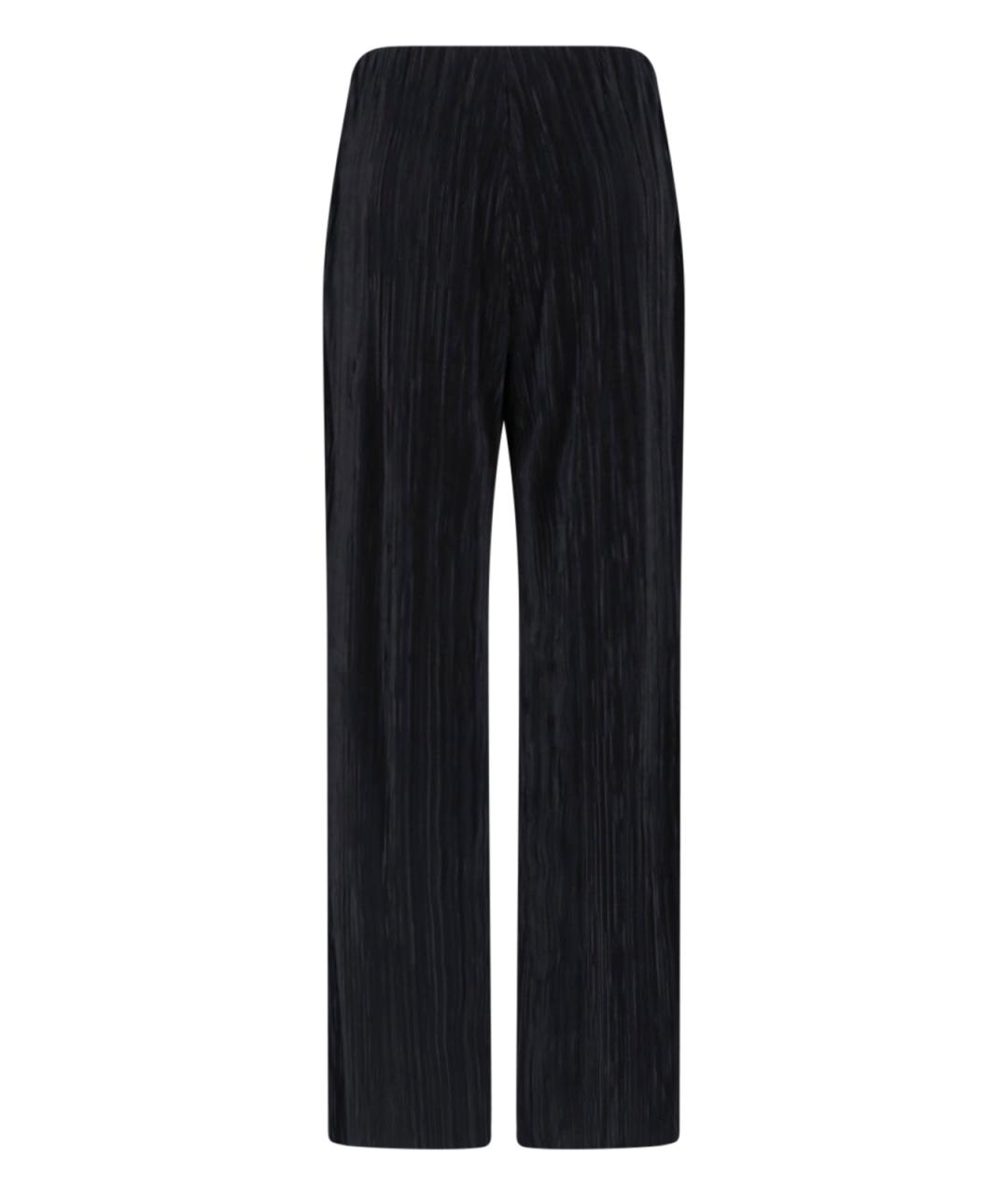 CALVIN KLEIN Черные полиэстеровые прямые брюки, фото 2