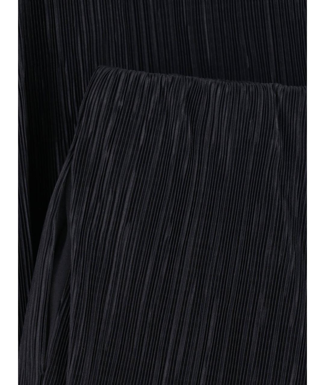 CALVIN KLEIN Черные полиэстеровые прямые брюки, фото 5