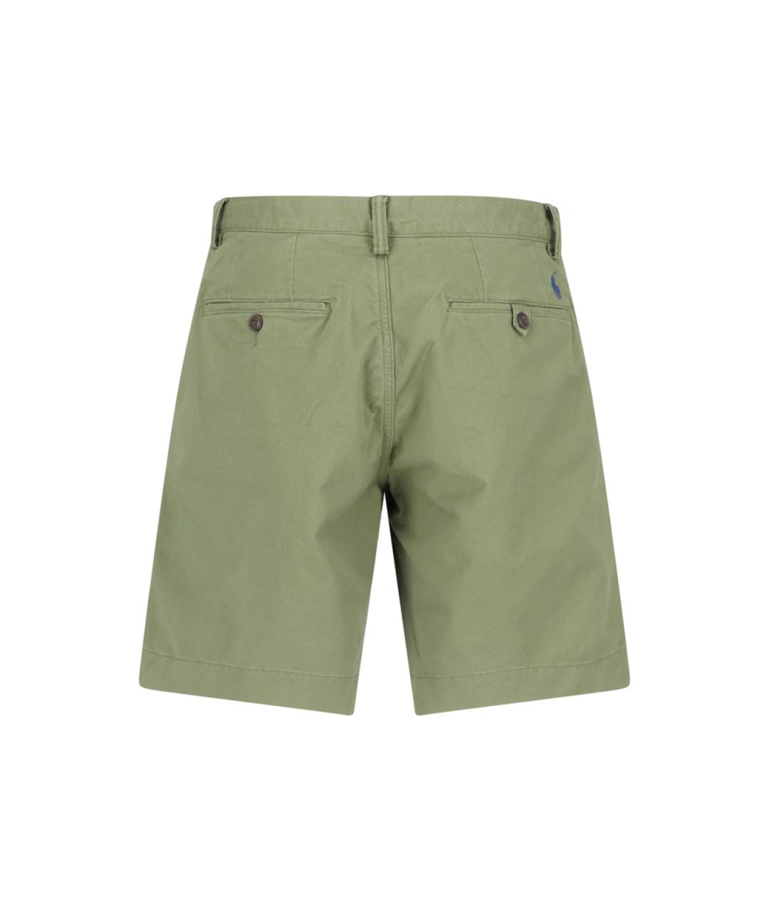 POLO RALPH LAUREN Зеленые хлопковые шорты, фото 2