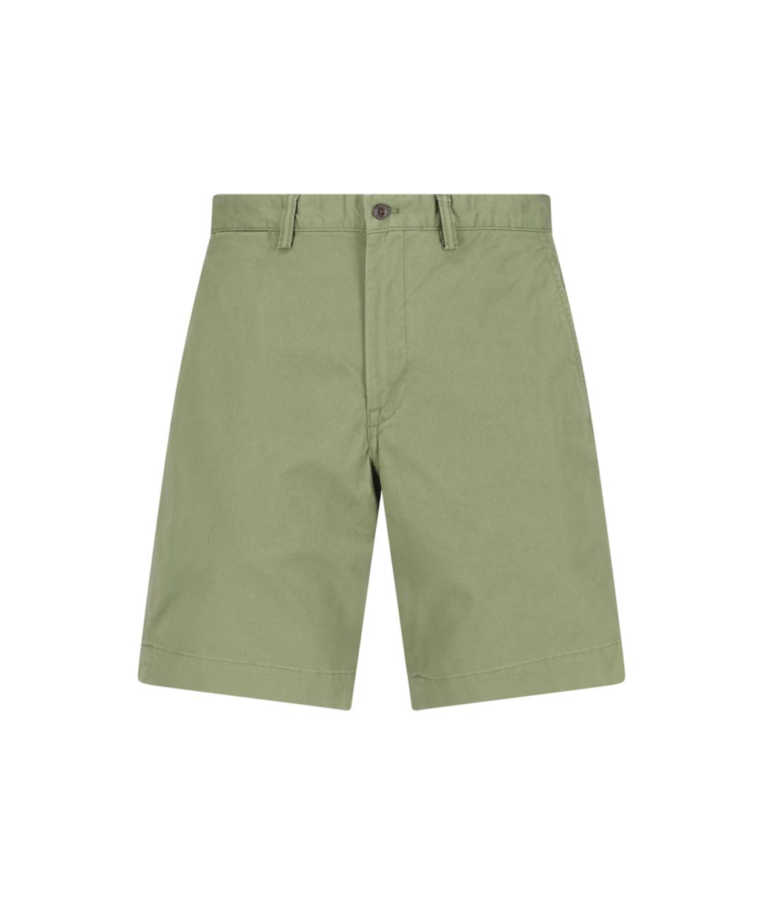 POLO RALPH LAUREN Зеленые хлопковые шорты, фото 1